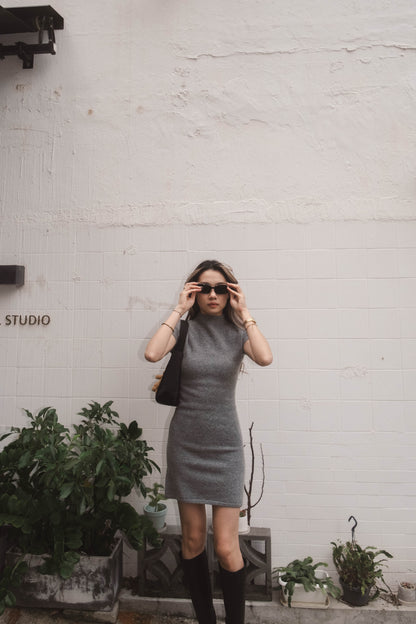 [ 簡約必備款! 氣質羊毛連身裙 ] Creme Wool Dress - 4 colours