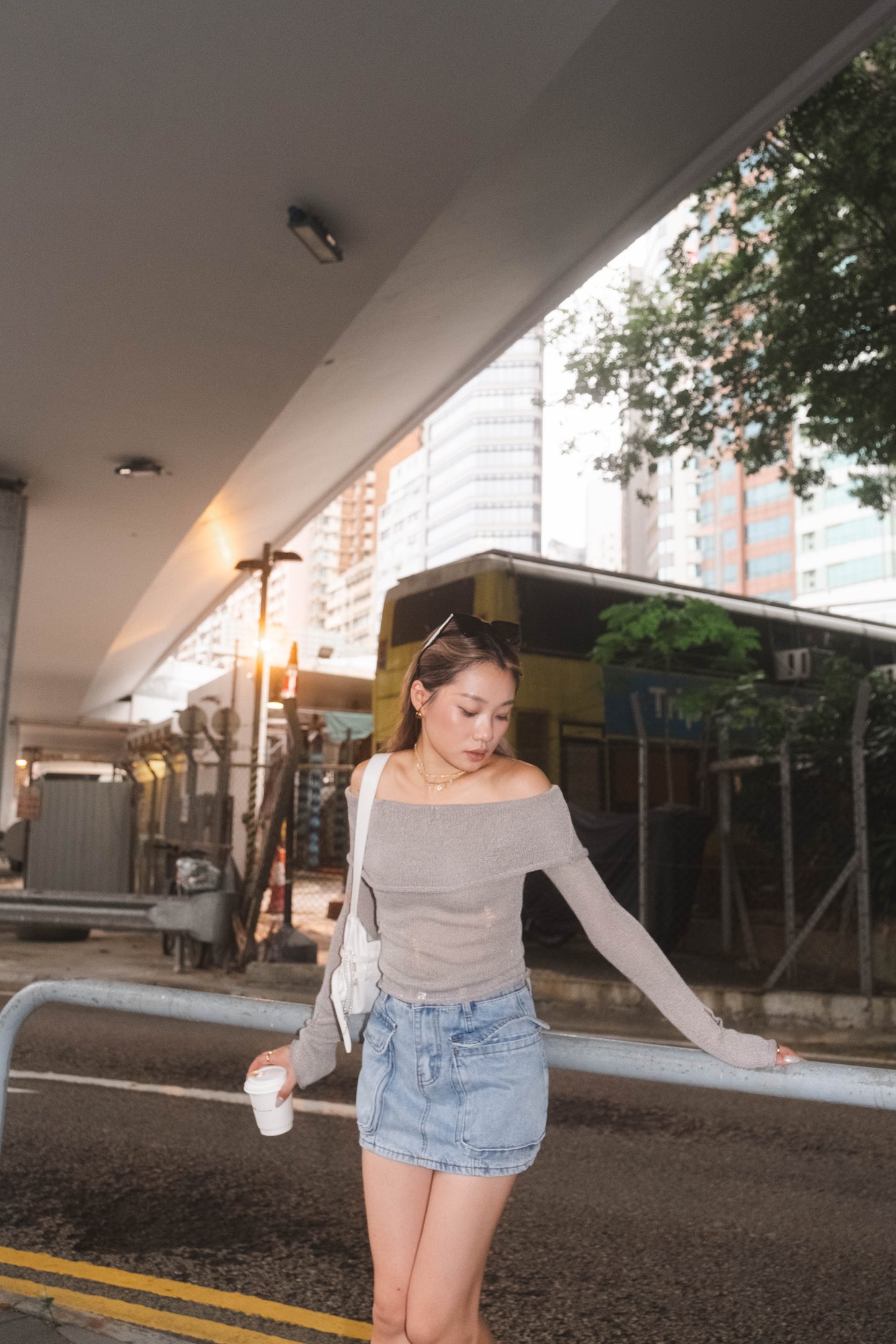 [ 必入手! 軟熟針織一字膊 叛逆微破爛 ] Soft But Rebellious Off Shoulder Knit Top - 3 colours