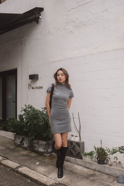 [ 簡約必備款! 氣質羊毛連身裙 ] Creme Wool Dress - 4 colours