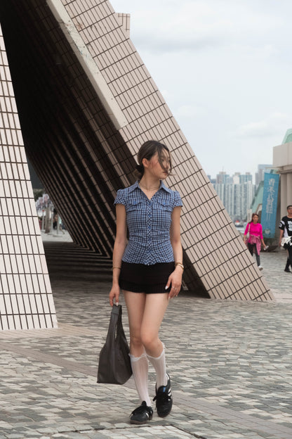 [ 🆕 格仔 is back! 🏁 復古收腰恤衫  ] Country Club Shirt