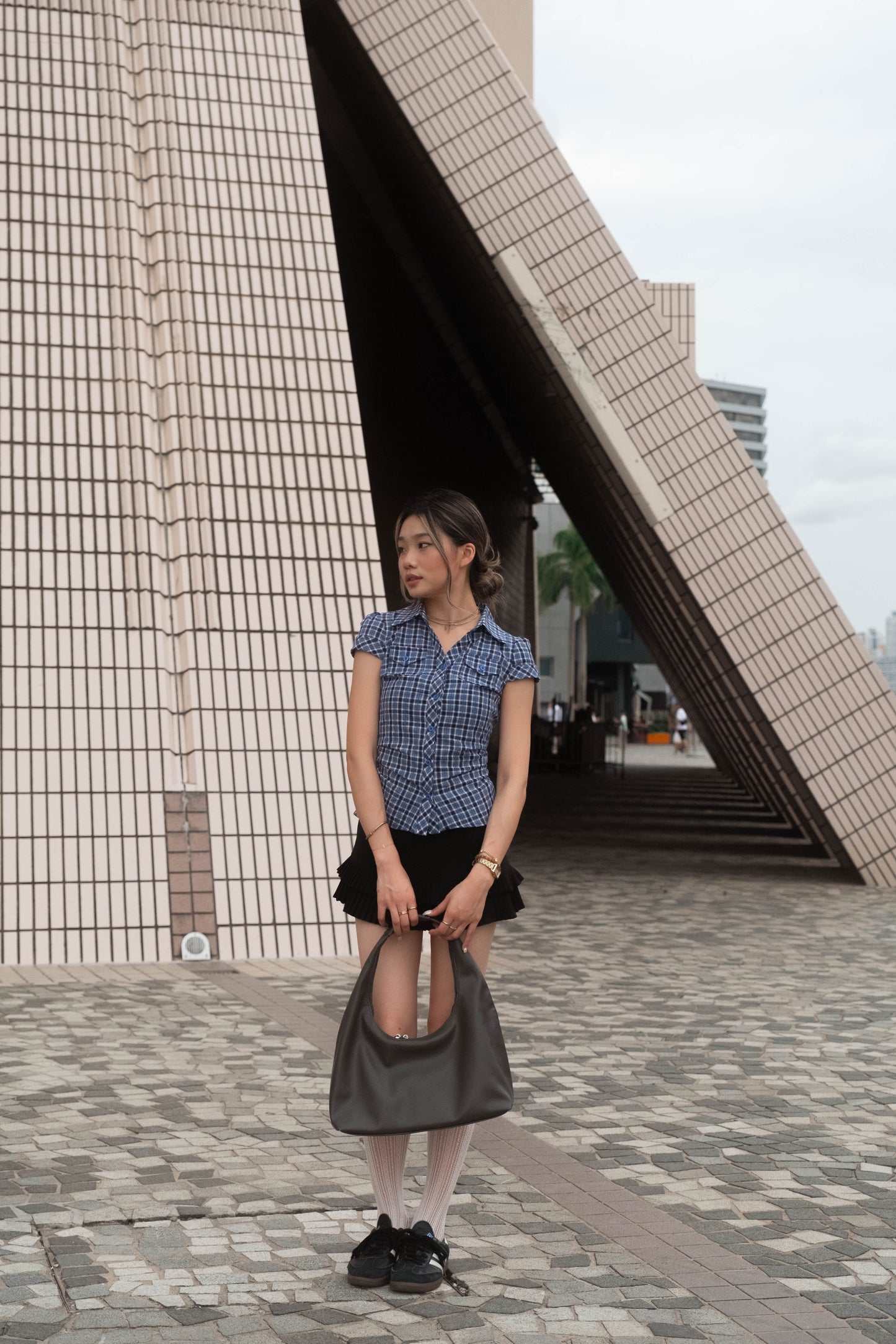 [ 🆕 格仔 is back! 🏁 復古收腰恤衫  ] Country Club Shirt