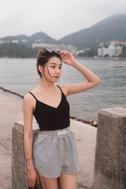 [ 棉質小清新背心~ ] Simplicity Aesthetic Padded Top - 2 colours