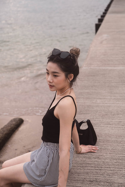 [ 棉質小清新背心~ ] Simplicity Aesthetic Padded Top - 2 colours