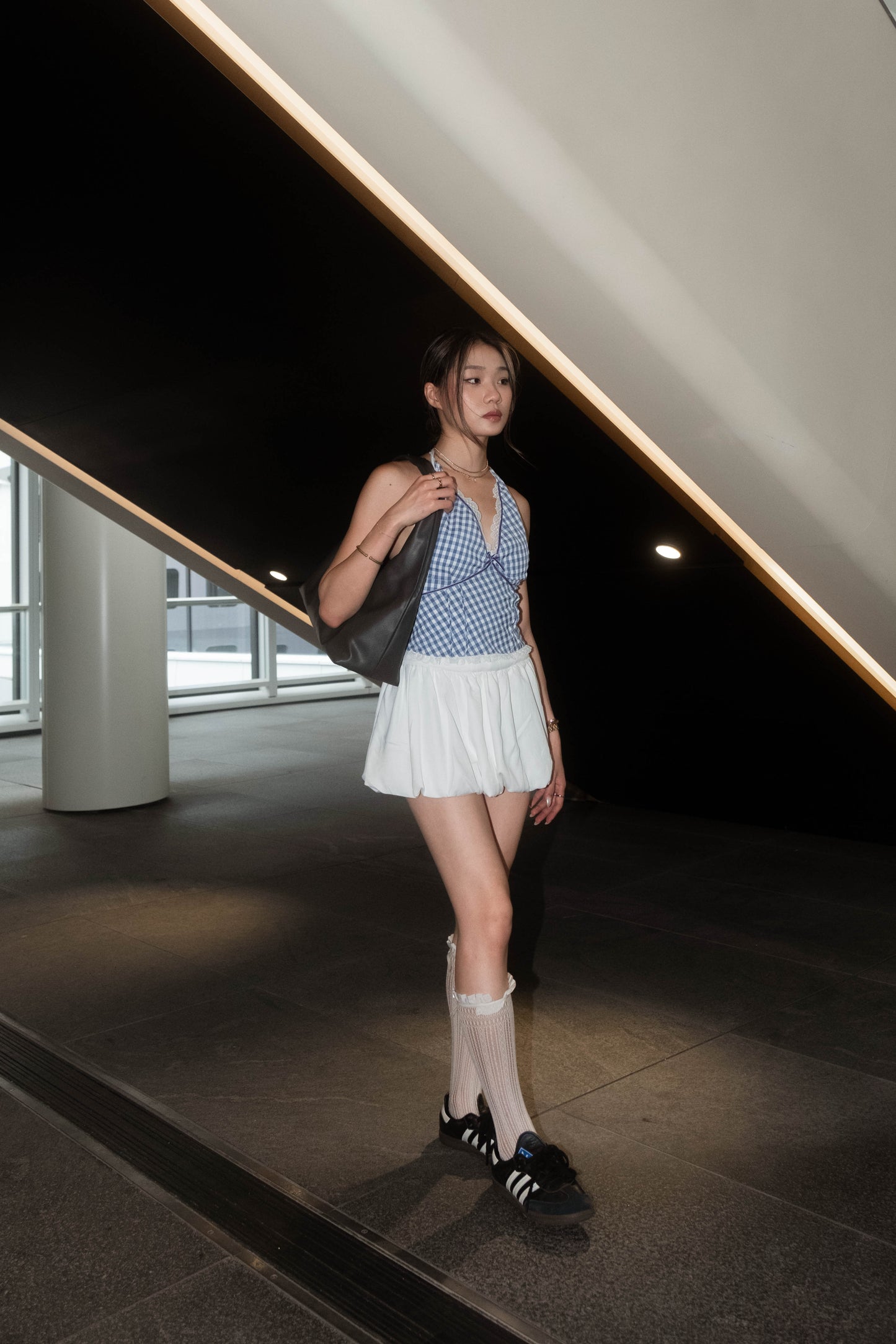 [ 🆕 田園風 🧺 清新可愛格仔 top ] Picnic Checked Backless Top - 2 colours