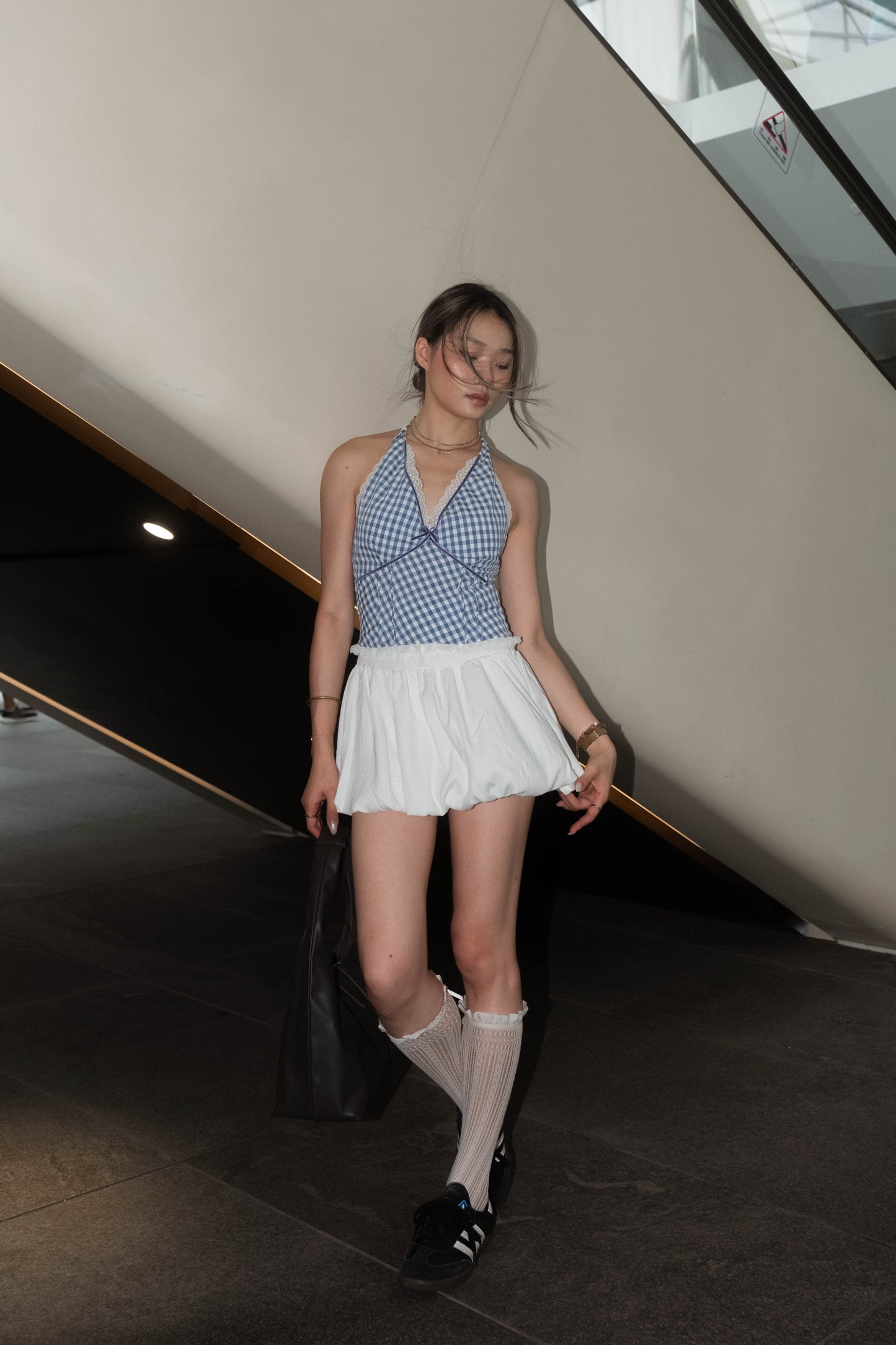 [ 🆕 田園風 🧺 清新可愛格仔 top ] Picnic Checked Backless Top - 2 colours