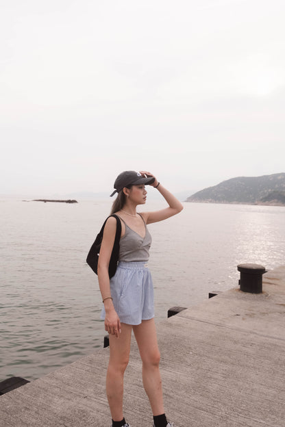 [ 棉質小清新背心~ ] Simplicity Aesthetic Padded Top - 2 colours