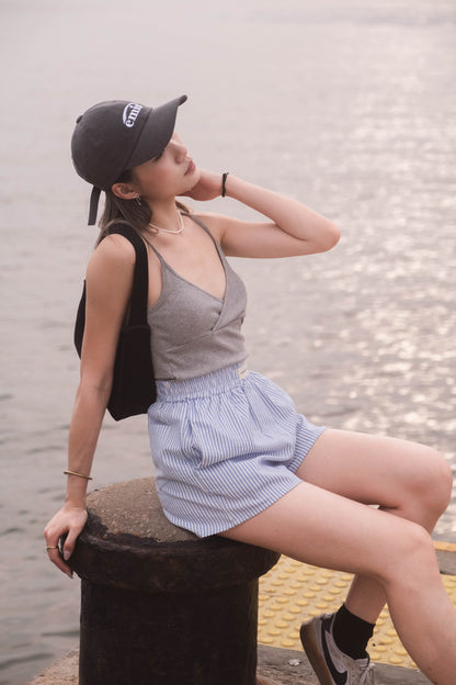 [ 棉質小清新背心~ ] Simplicity Aesthetic Padded Top - 2 colours