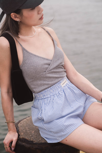 [ 棉質小清新背心~ ] Simplicity Aesthetic Padded Top - 2 colours
