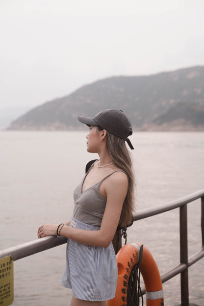 [ 棉質小清新背心~ ] Simplicity Aesthetic Padded Top - 2 colours