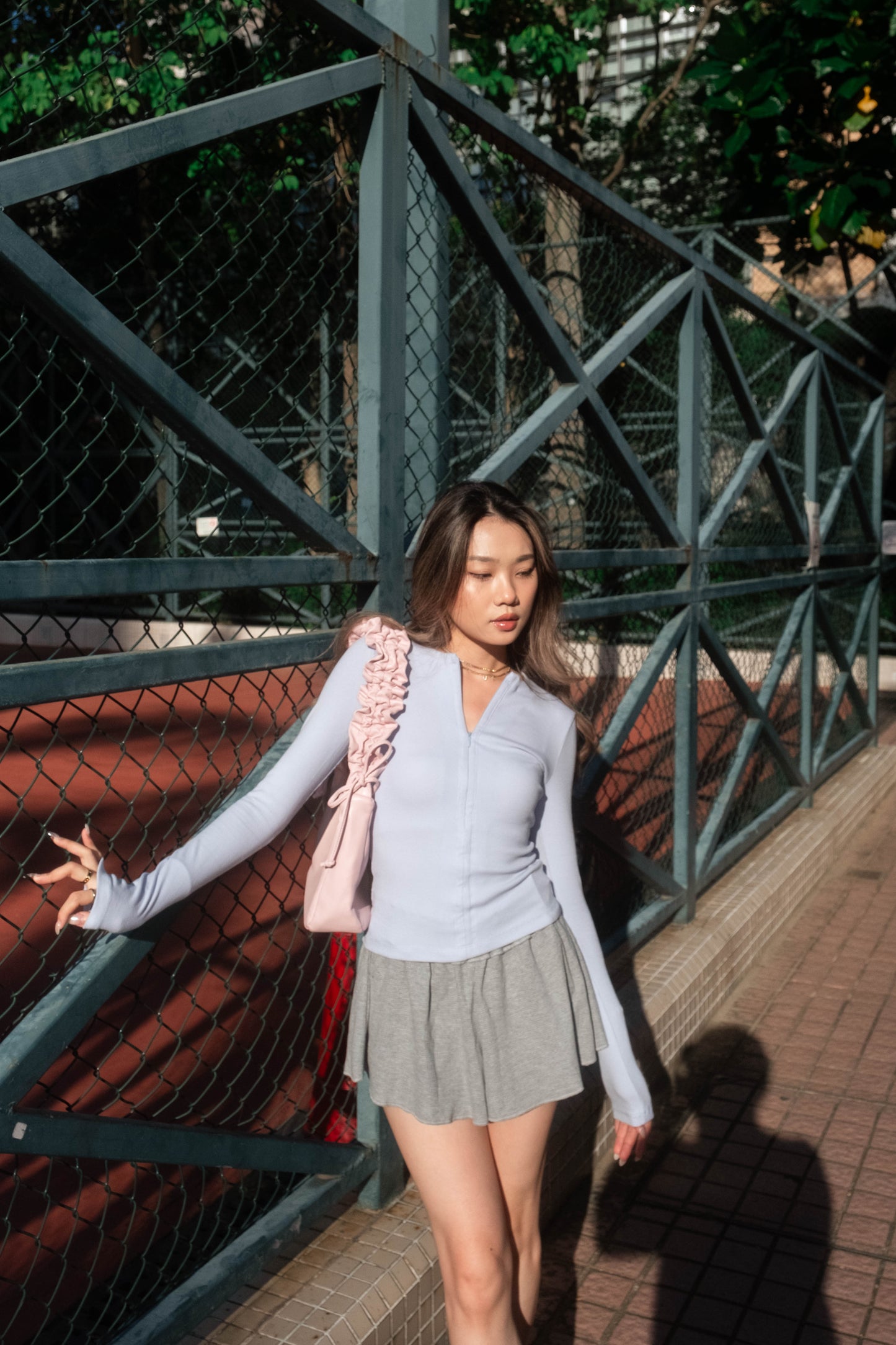 [ 🆕 歐美 Pilates girl 💌 貼身拉鍊 top ] Half-Zip Up Skinny Top - 3 colours