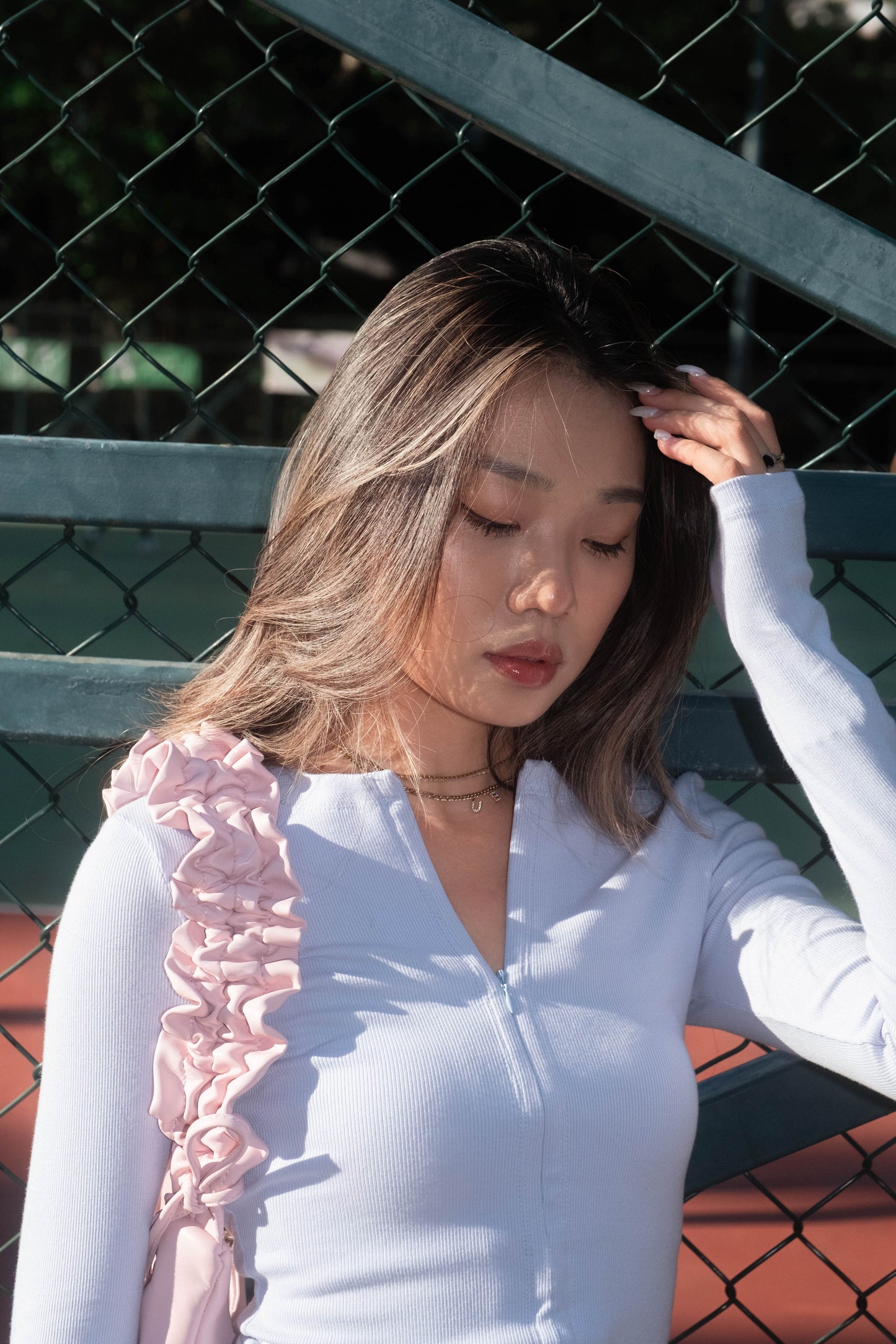 [ 🆕 歐美 Pilates girl 💌 貼身拉鍊 top ] Half-Zip Up Skinny Top - 3 colours