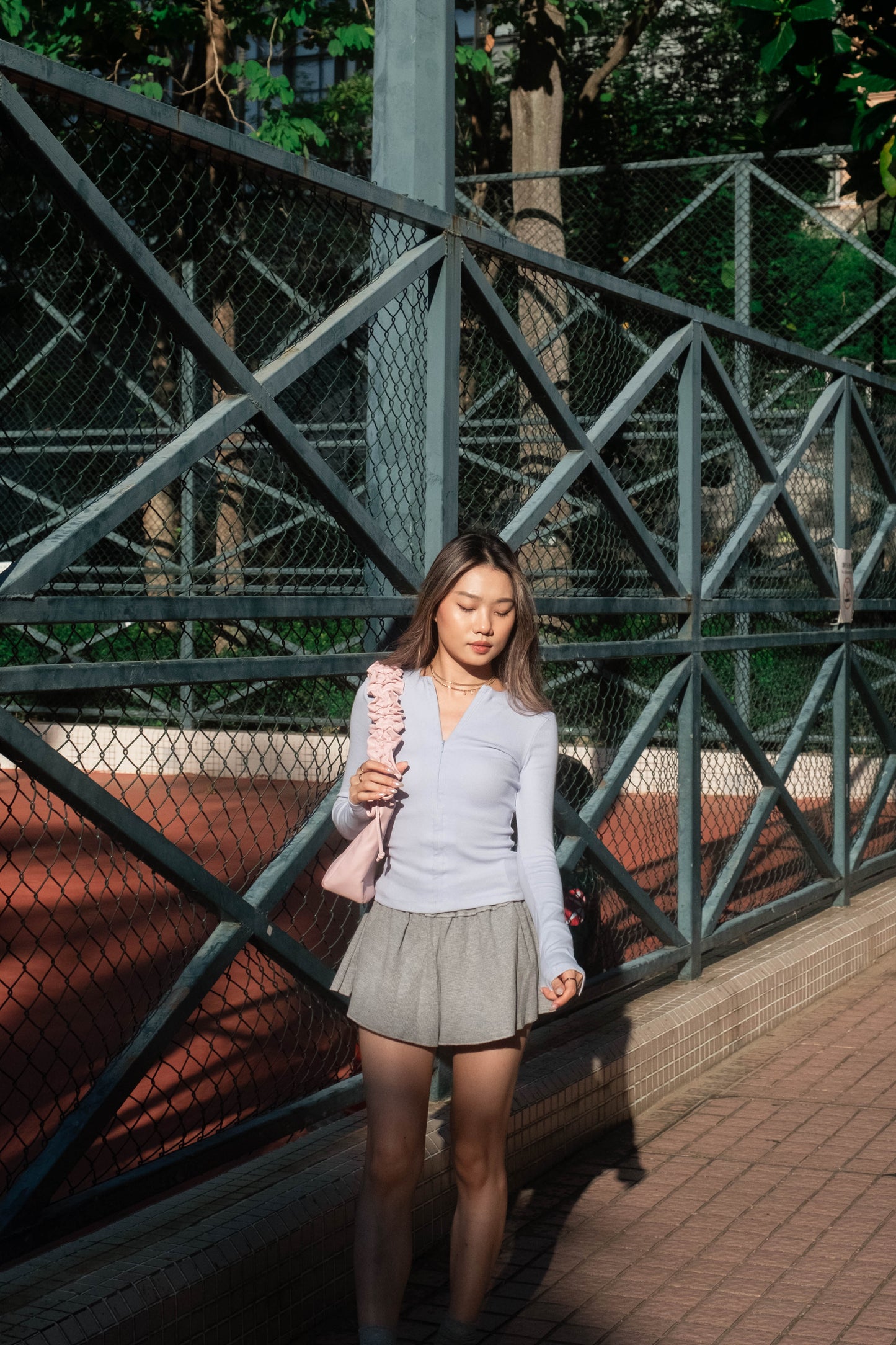 [ 🆕 歐美 Pilates girl 💌 貼身拉鍊 top ] Half-Zip Up Skinny Top - 3 colours