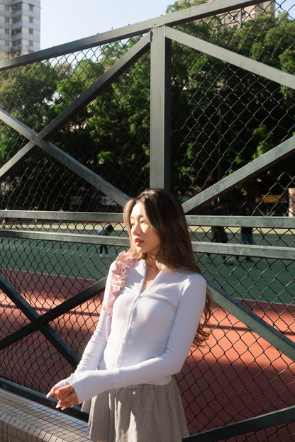 [ 🆕 歐美 Pilates girl 💌 貼身拉鍊 top ] Half-Zip Up Skinny Top - 3 colours