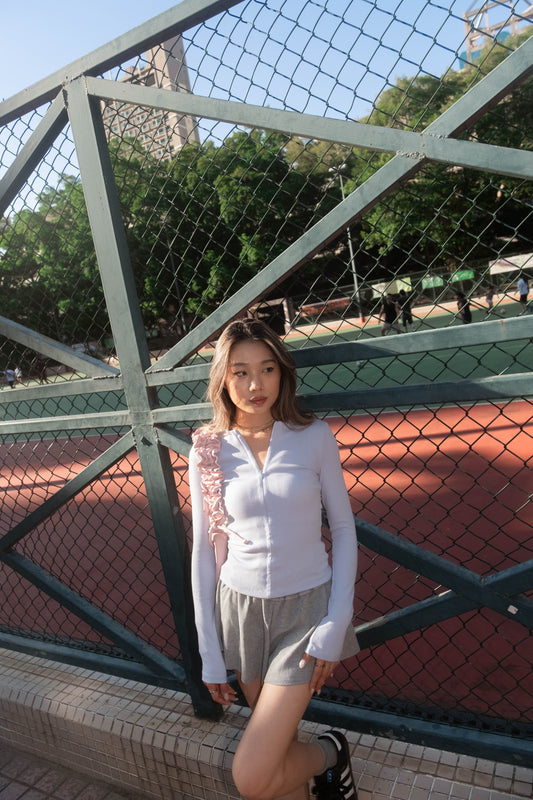 [ 🆕 歐美 Pilates girl 💌 貼身拉鍊 top ] Half-Zip Up Skinny Top - 3 colours