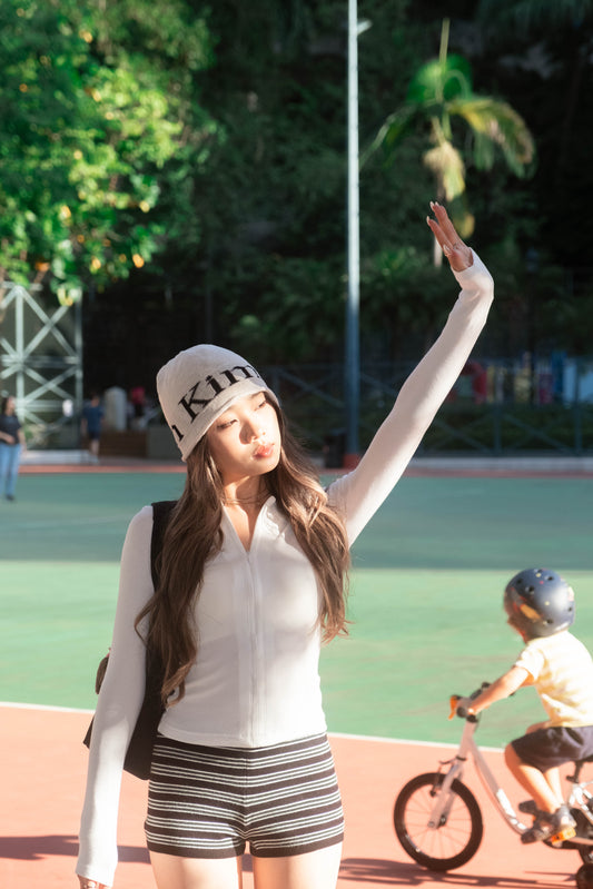 [ 🆕 歐美 Pilates girl 💌 貼身拉鍊 top ] Half-Zip Up Skinny Top - 3 colours