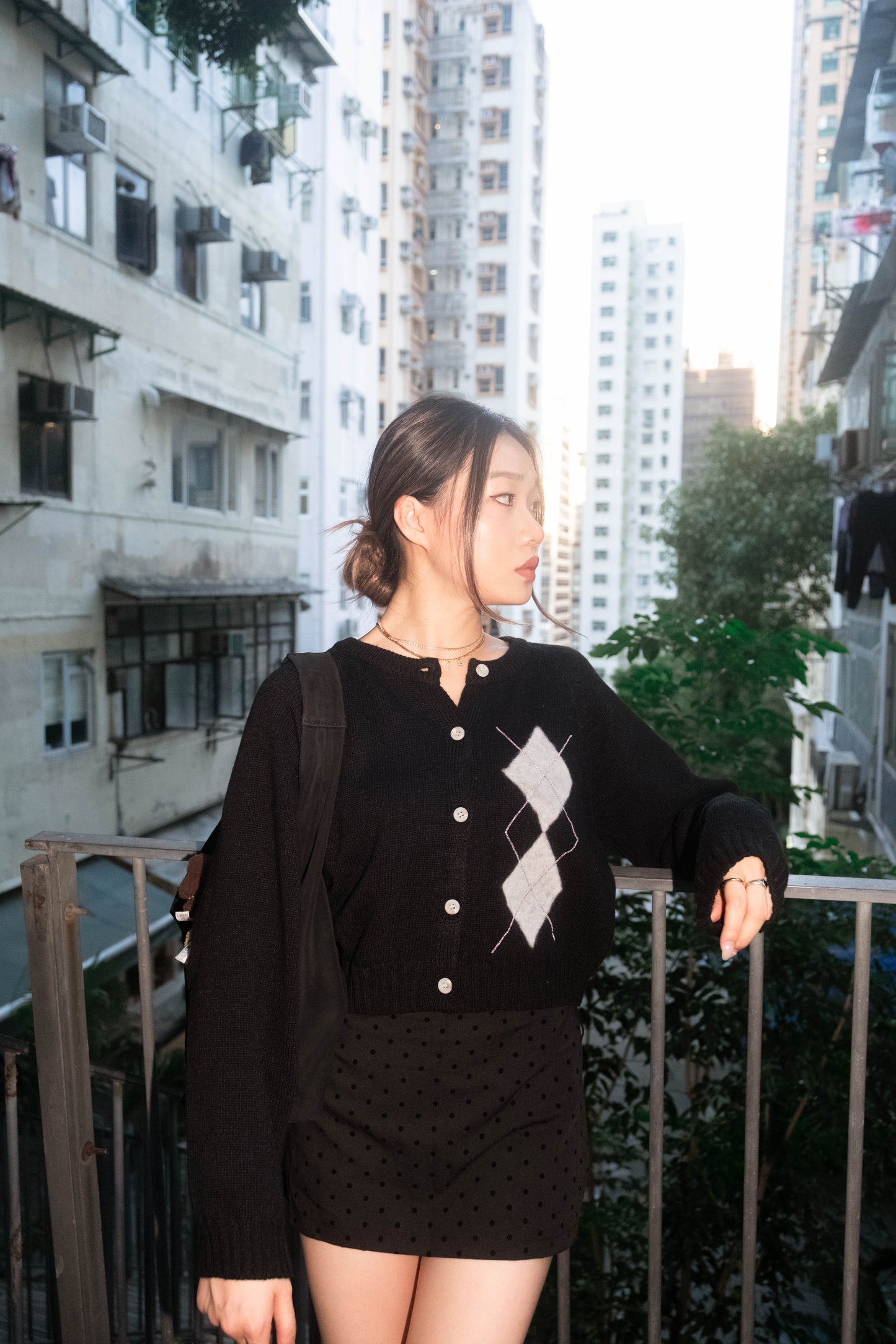 [ 🆕 私心自留~ 不撞款! 💘 高級感閃閃菱形格冷衫 ] Como Classy Cardigan - 3 colours