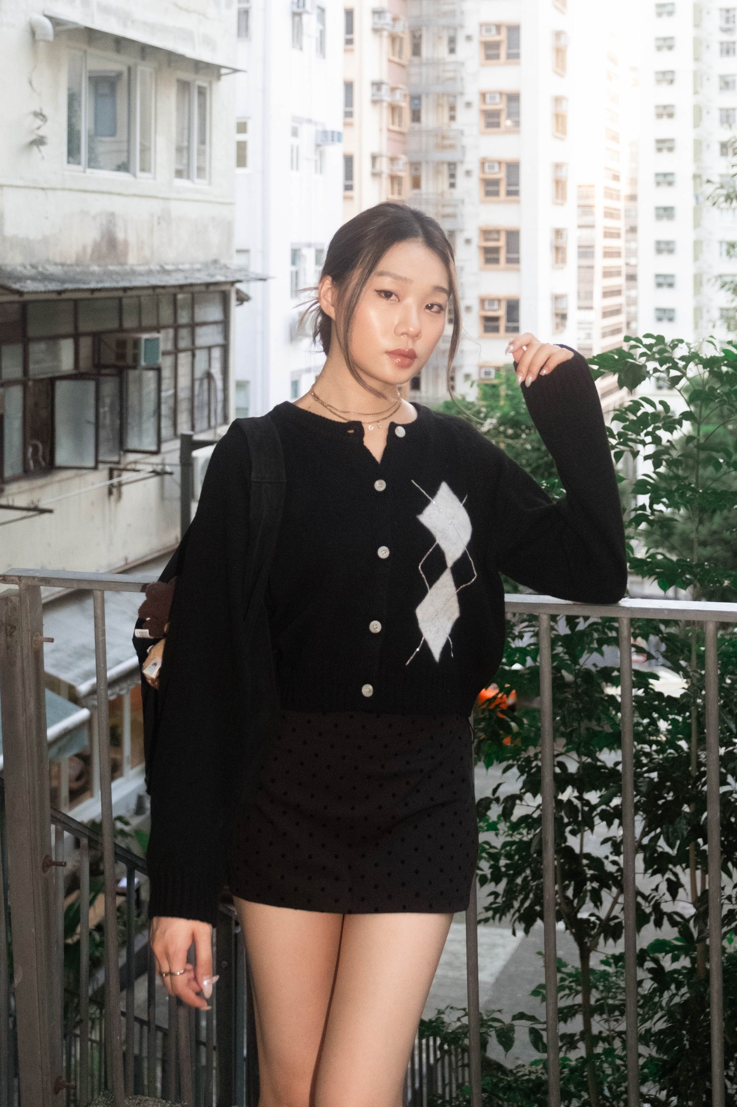[ 🆕 私心自留~ 不撞款! 💘 高級感閃閃菱形格冷衫 ] Como Classy Cardigan - 3 colours