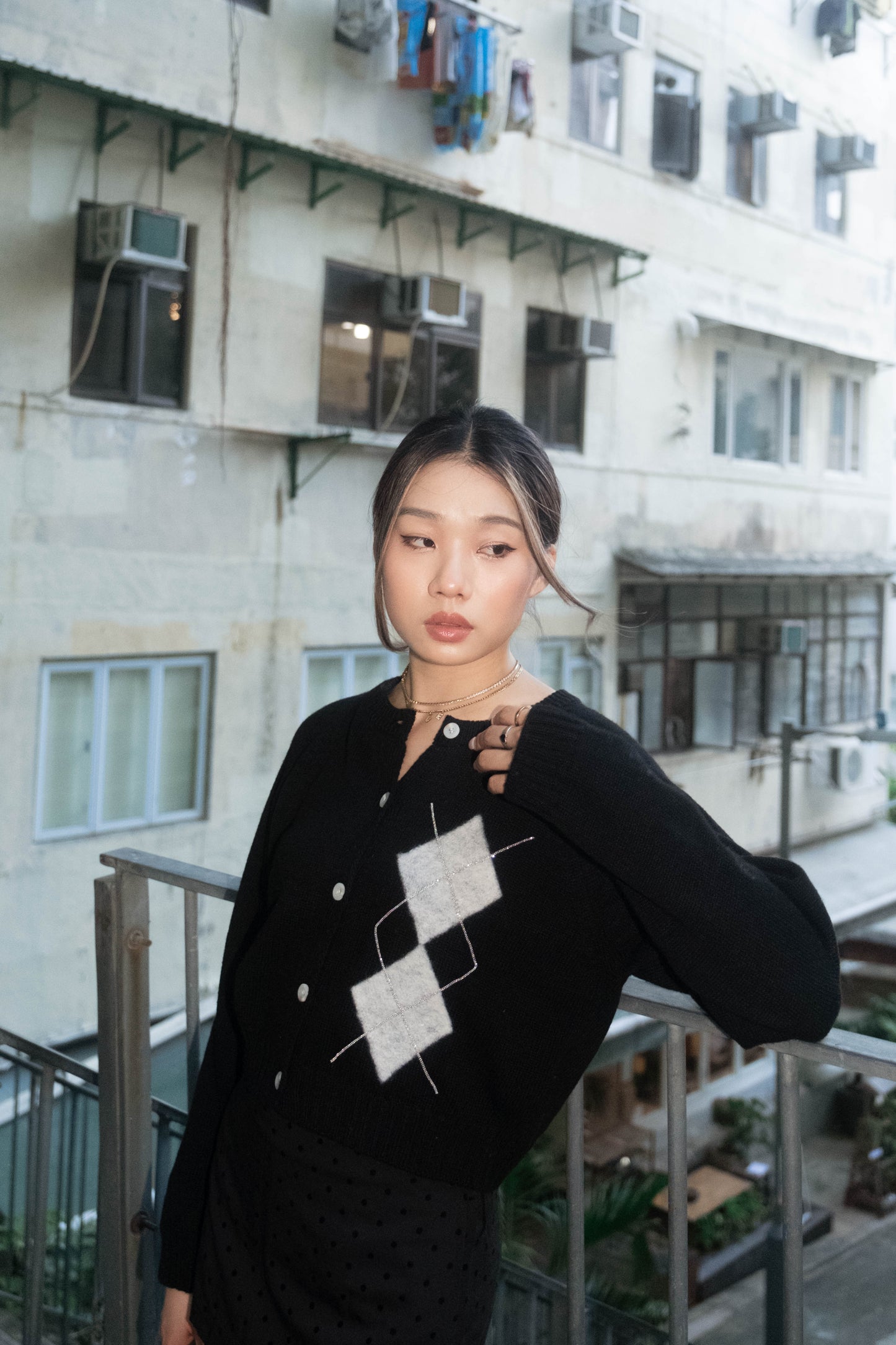[ 🆕 私心自留~ 不撞款! 💘 高級感閃閃菱形格冷衫 ] Como Classy Cardigan - 3 colours