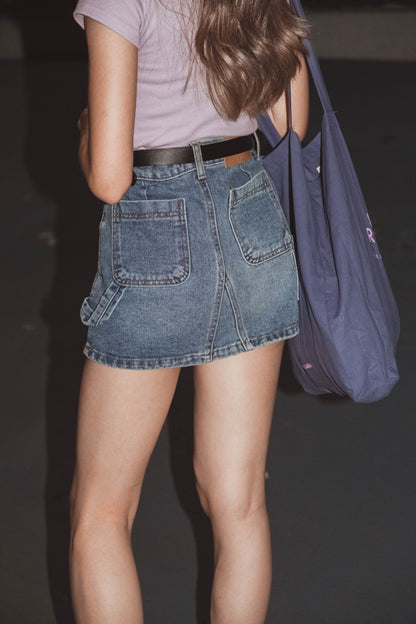 [ 大推! 輕工裝牛仔裙 ] Cool Only Denim Cargo Skirt - 2 colours