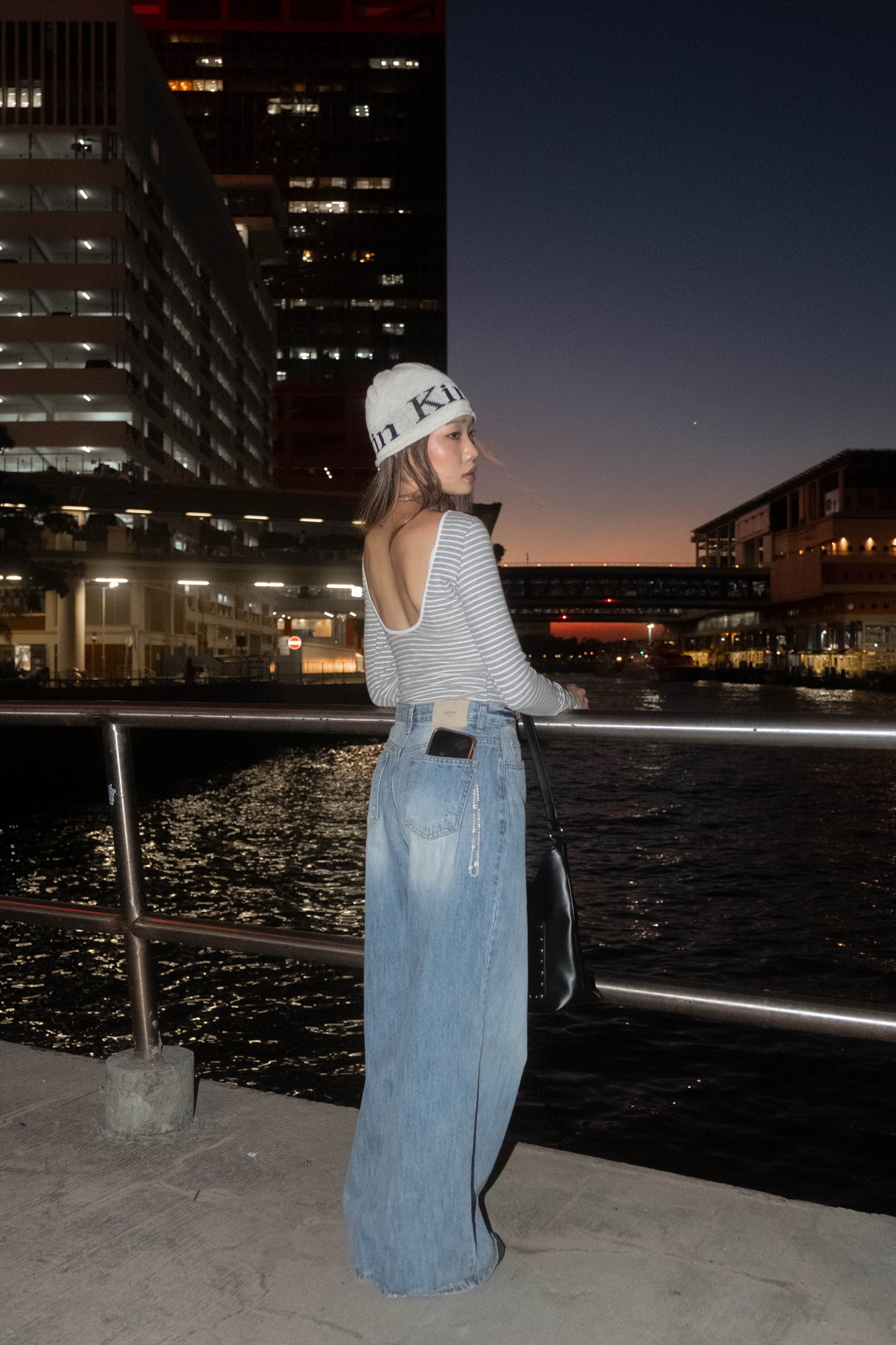[ 🆕 大露背! 🧊🍸 經典橫閒連體衫 ] Backless Bodysuit Stripes - 2 colours