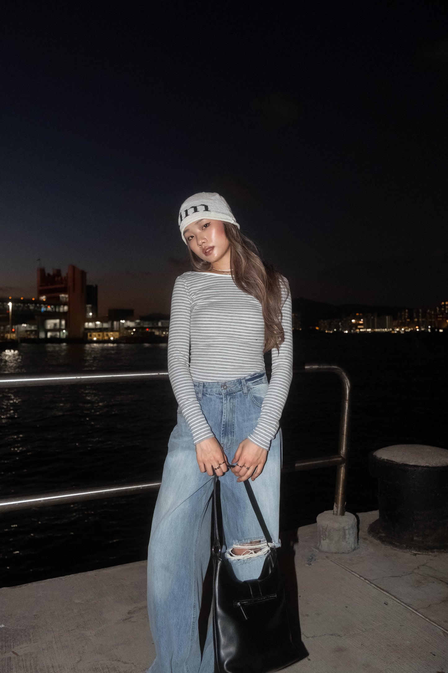 [ 🆕 大露背! 🧊🍸 經典橫閒連體衫 ] Backless Bodysuit Stripes - 2 colours