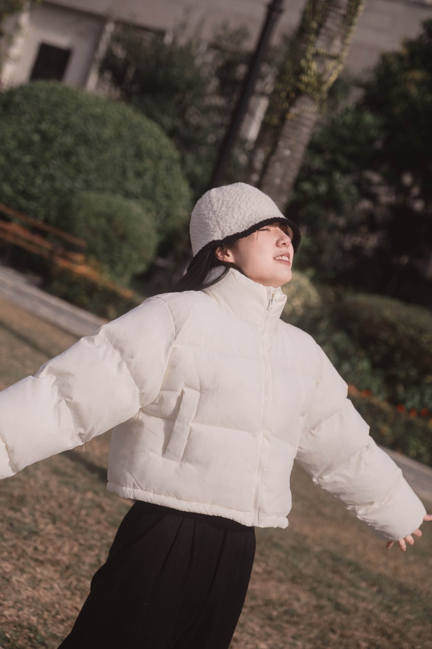 [ 今季潮物! 脹卜卜外套 ] Michelin Puffer Jacker - Ivory