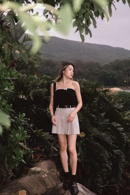 [ 復古性感~ Lace 邊彈性 Tube Top ] Aurora Lace Tube Top - 2 colours