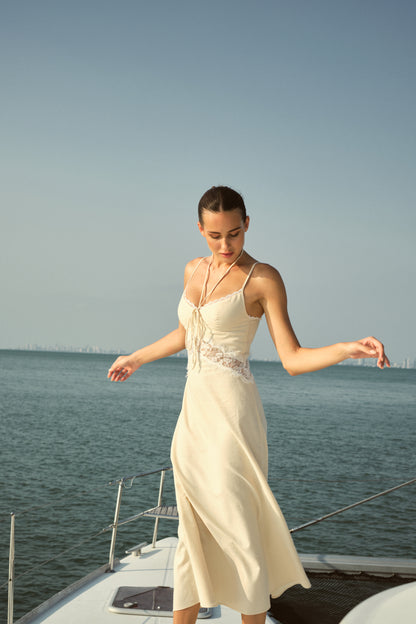 Mistral Maxi Dress - Beige