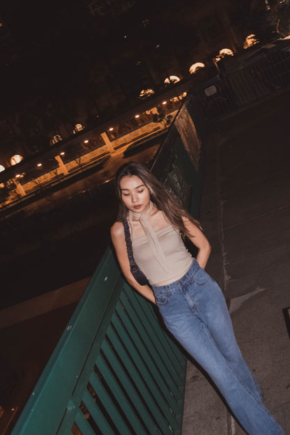 [ 簡約露背綁帶~ 多種著法! ] Tie-up Halter Top - 5 colours