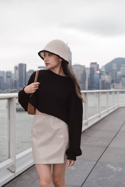 [ “BASIC” 得與別不同! ] Crewneck Oversized Cropped Sweatshirt - 3 colours