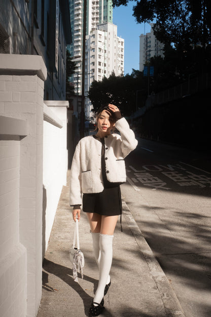 [ 🆕 超厚實! 超氣質! 短毛毛保暖外套 ] Bear Bear Fluffy Jacket - 2 colours