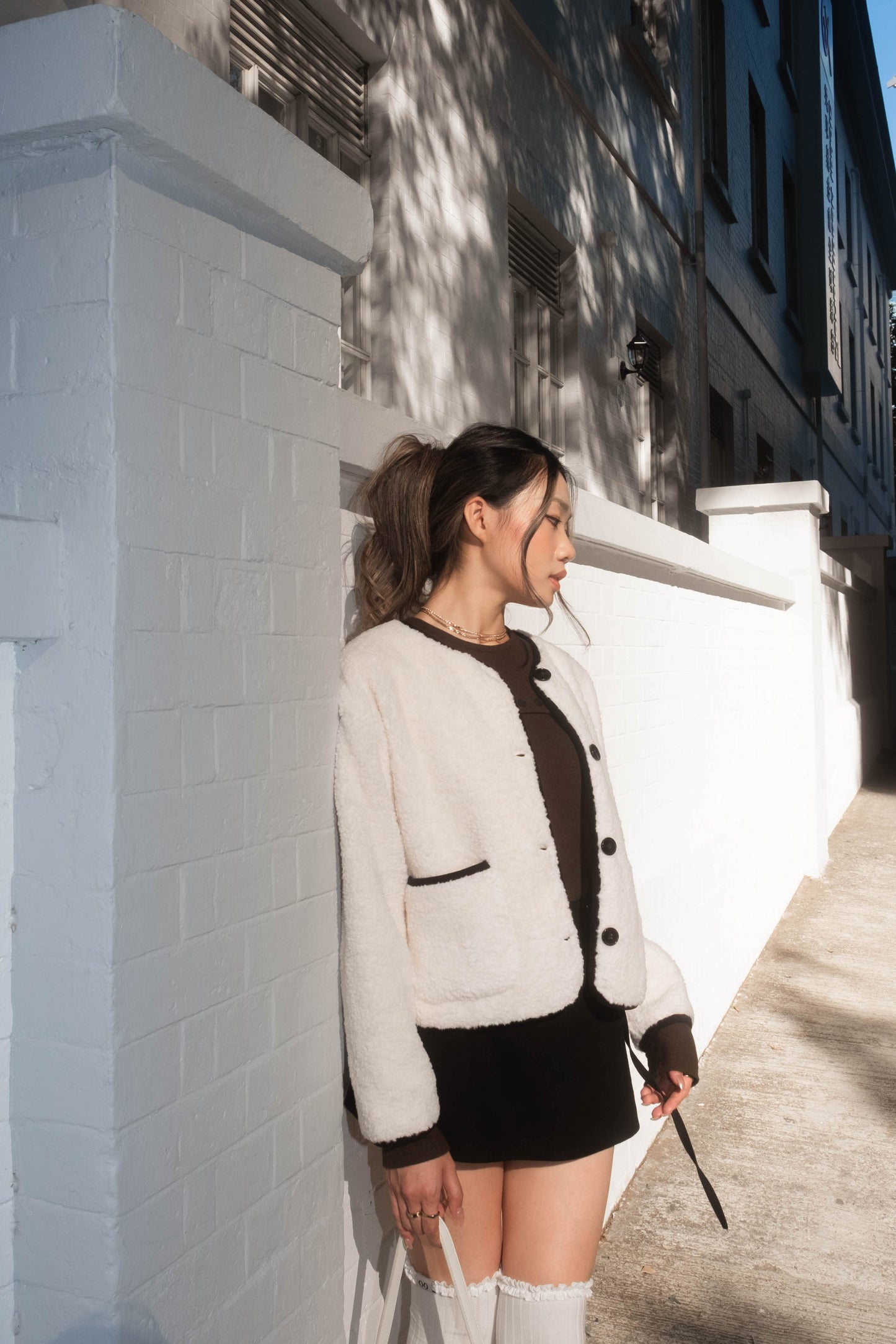 [ 🆕 超厚實! 超氣質! 短毛毛保暖外套 ] Bear Bear Fluffy Jacket - 2 colours