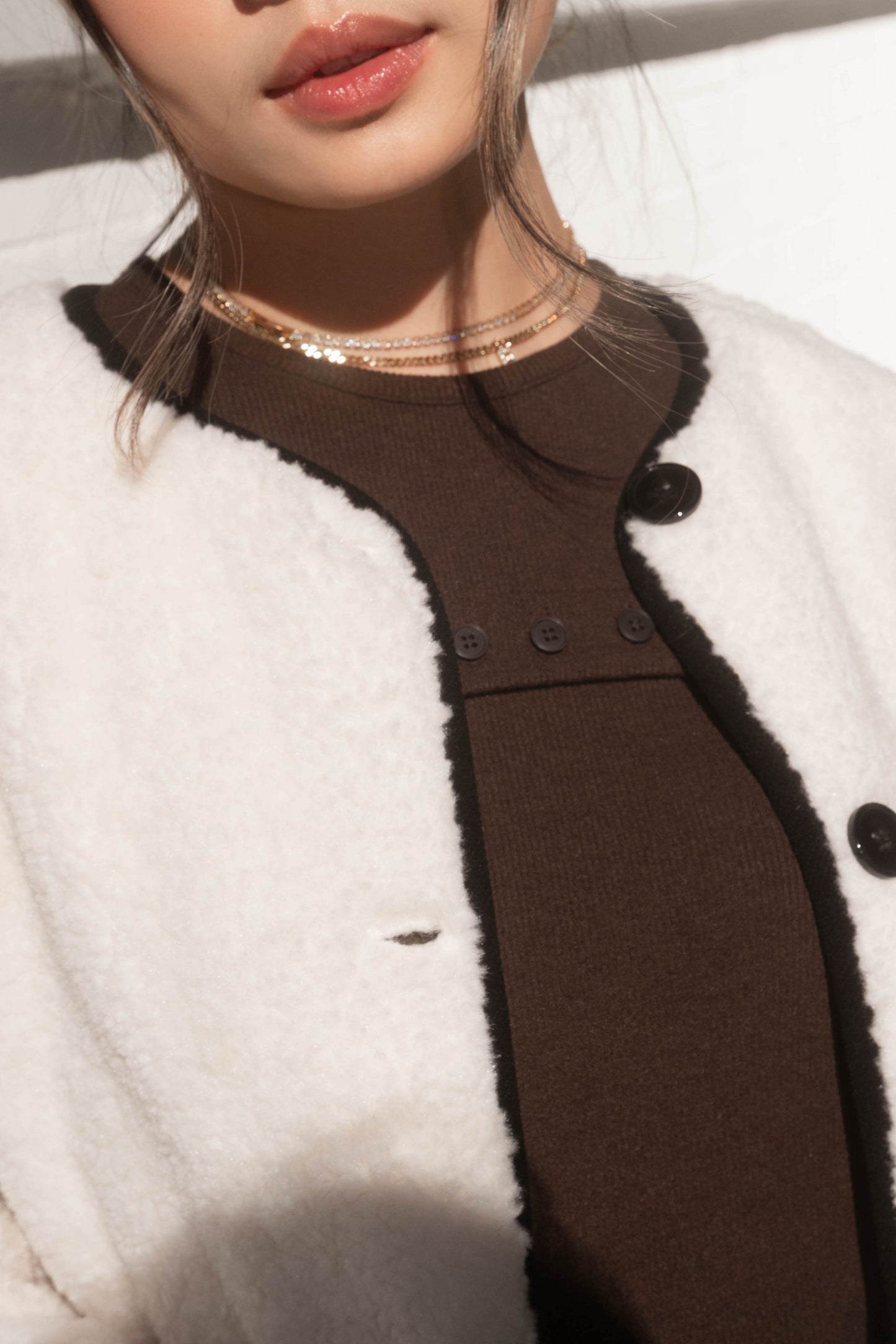 [ 🆕 超厚實! 超氣質! 短毛毛保暖外套 ] Bear Bear Fluffy Jacket - 2 colours