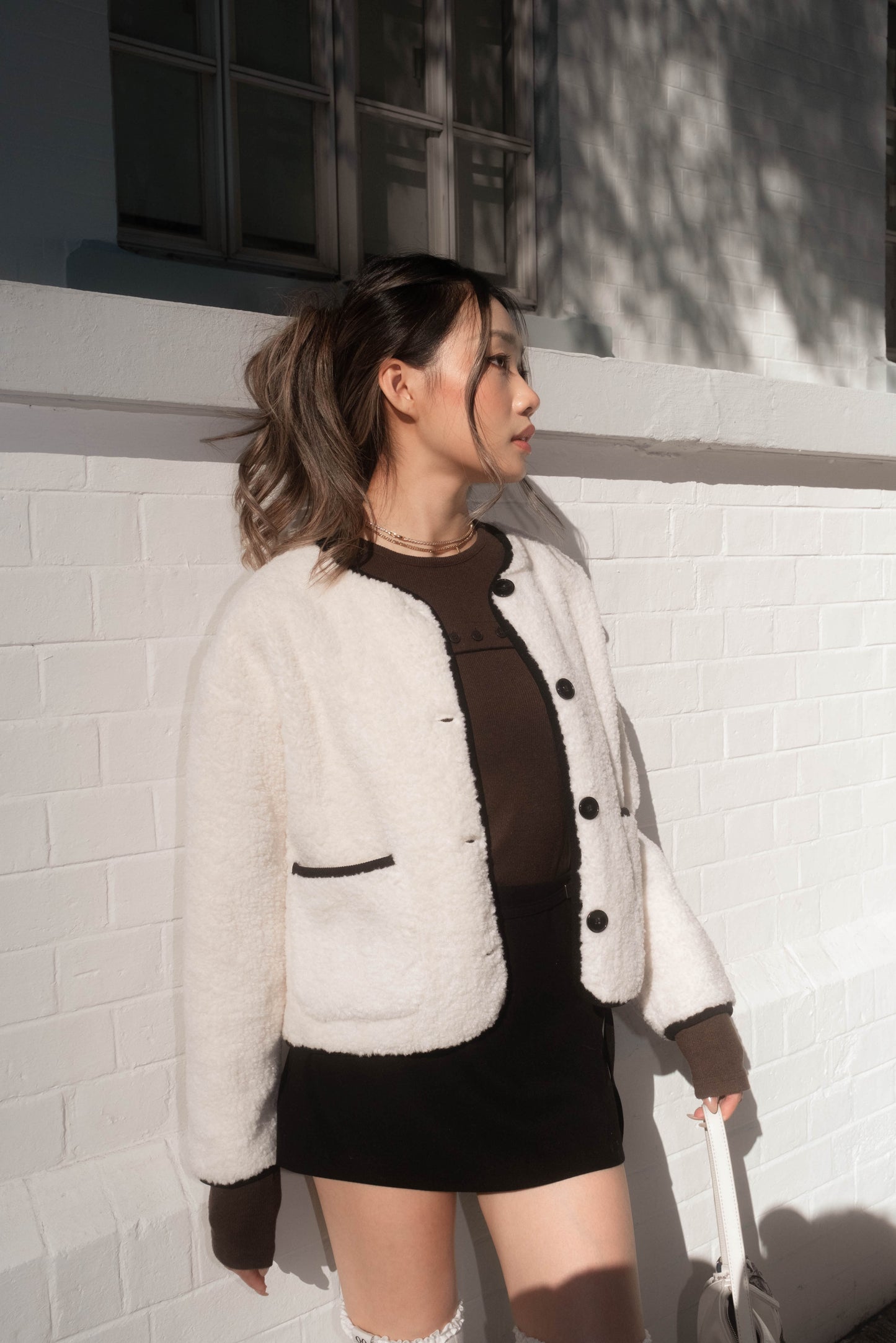 [ 🆕 超厚實! 超氣質! 短毛毛保暖外套 ] Bear Bear Fluffy Jacket - 2 colours