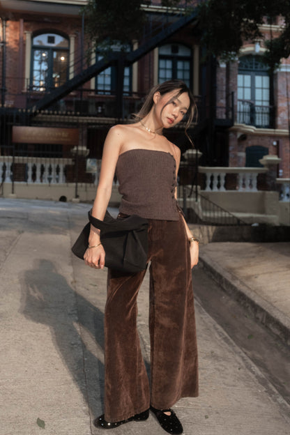 [ 🆕 大推款!! 秋冬絨面 極厚實+靚料+靚 cut ] Fall Velvet Wide-Leg Pants - 2 colours