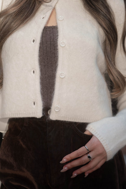 [ 🆕 親膚雲感~ 輕盈保暖~ 高質安哥拉山羊毛冷衫 ] Fleecy Angora Cardigan - 7 colours