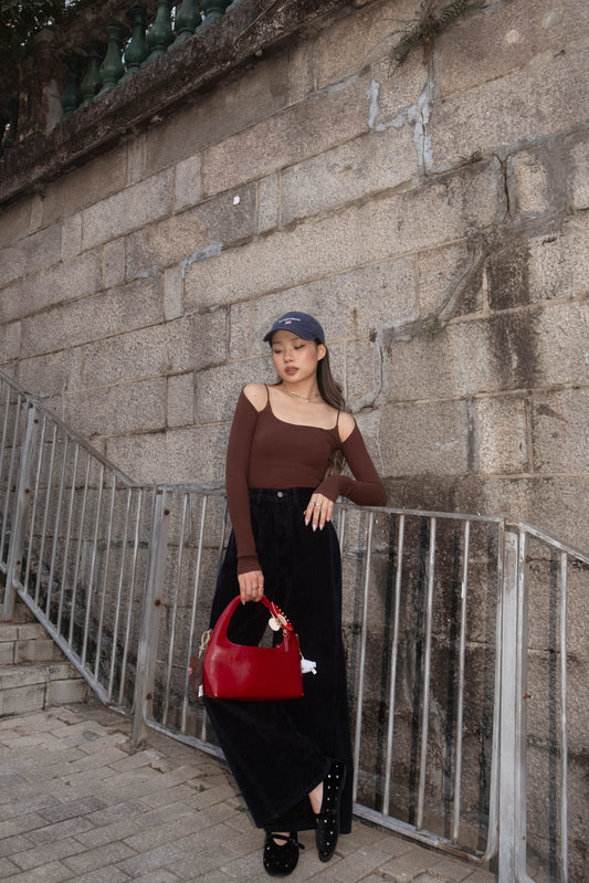 [ 🆕 小性感親膚彈性 top ] Show Me Shoulder Top - 4 colours