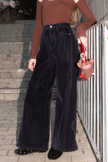 [ 🆕 大推款!! 秋冬絨面 極厚實+靚料+靚 cut ] Fall Velvet Wide-Leg Pants - 2 colours