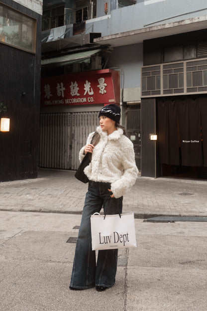 [ 🆕 有型又可愛~! 卷毛毛短外套 ] Puppy Love Fluffy Jacket - 2 colours