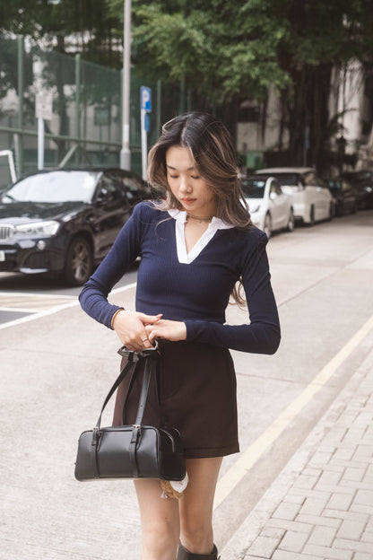 [ 簡約低調學院風 V 領 TOP ] Victoria V-Neck Top - 4 colours