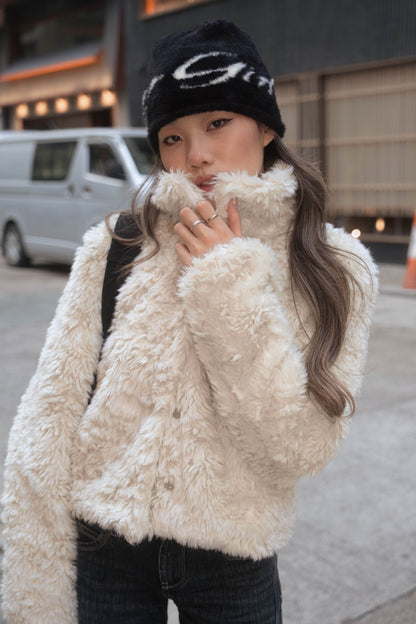 [ 🆕 有型又可愛~! 卷毛毛短外套 ] Puppy Love Fluffy Jacket - 2 colours