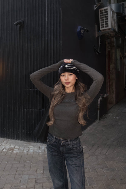 [ 🆕 簡約 & 小細節 ! 軟綿綿長袖 top ] Lock It Up Top - 3 colours