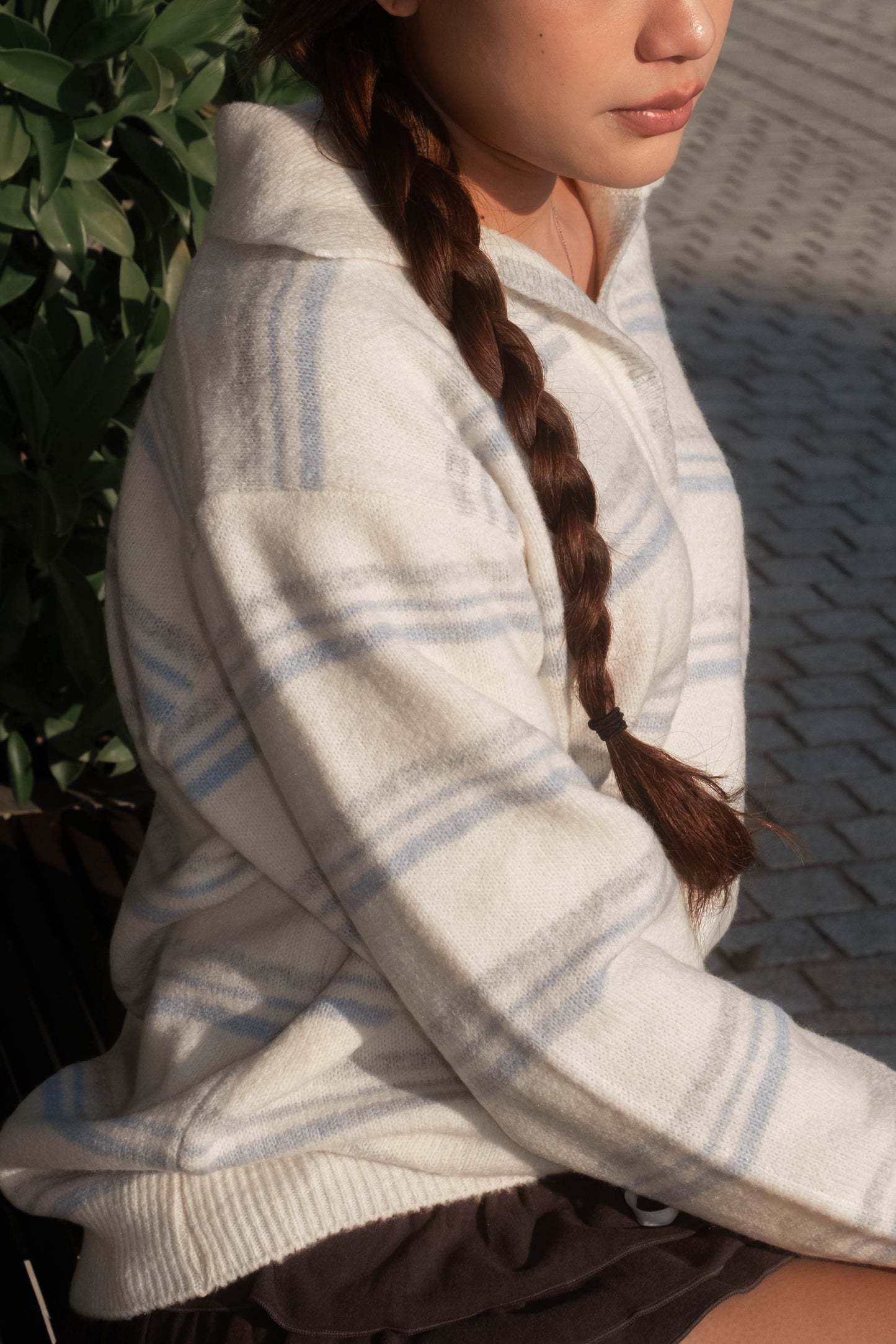[ 美美的配色~ 🧺🩶舒服百搭翻領冷衫 ] Copenhagen Stripes Sweater - 3 colours