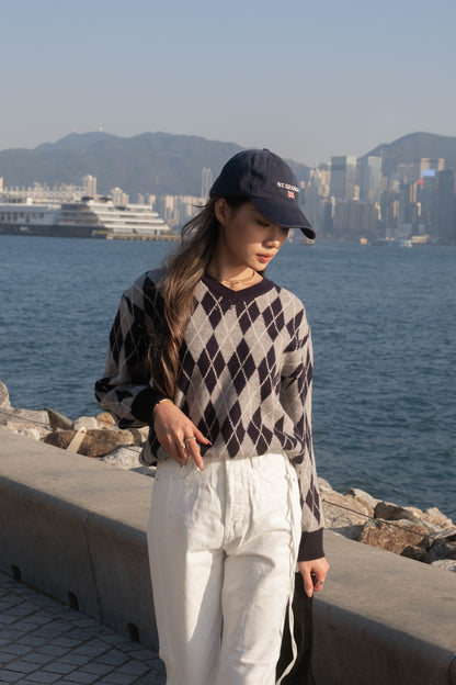 [ Old Money Vibe 🪙 復古格仔冷衫 ] Golfy Checked Sweater