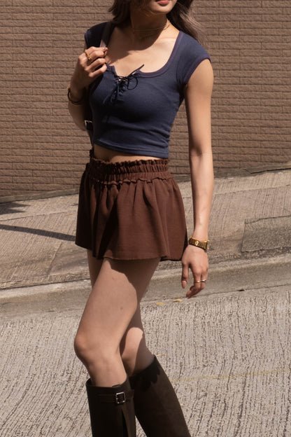 [ 舒服到爆燈!🧉🍪 鬆弛感~ 窩夫格休閒短褲 ] Waffle Lounge Shorts - 2 colours