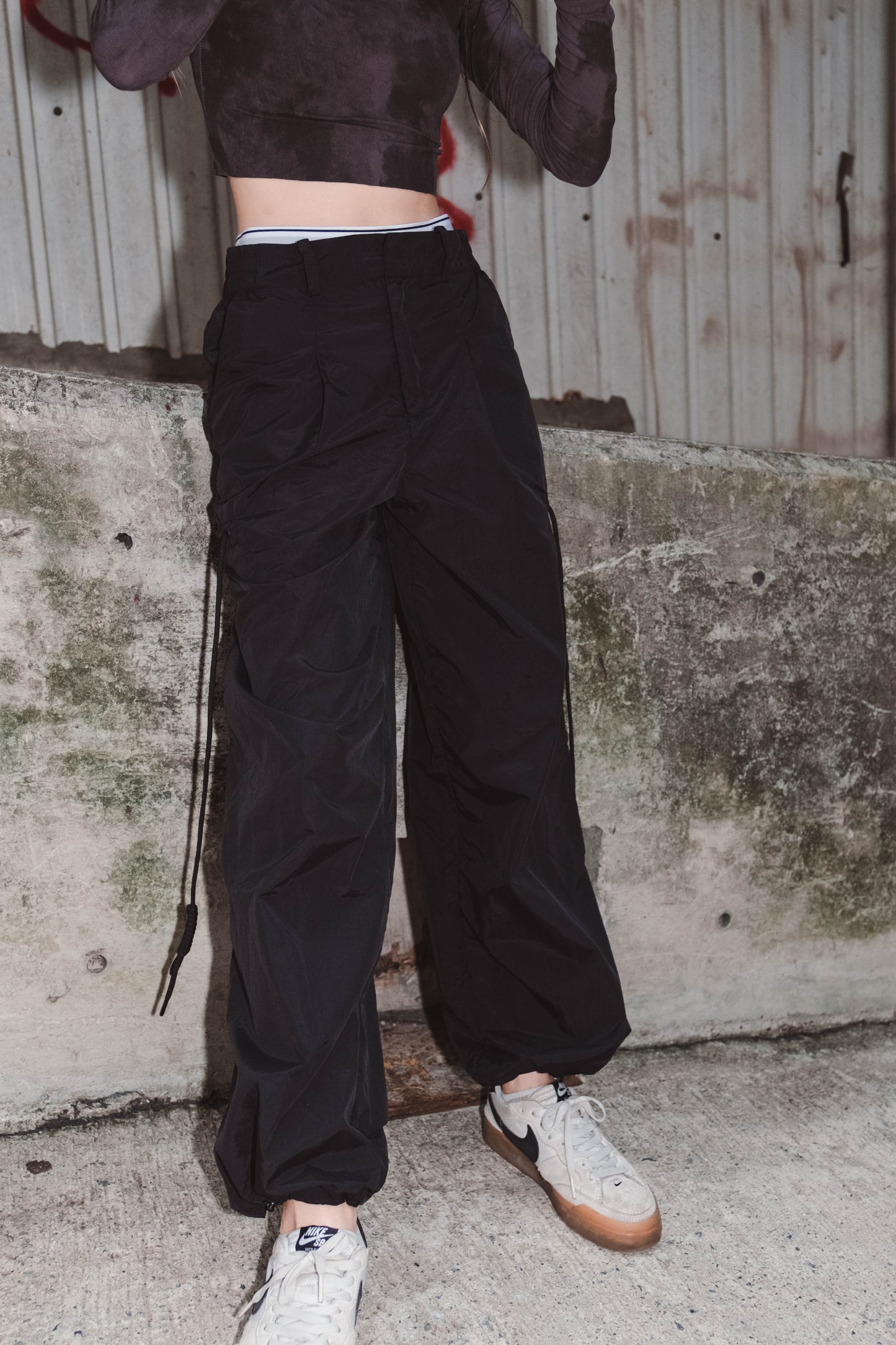 [ 西裝褲頭工裝褲 ] Rope Cable Cargo Pants