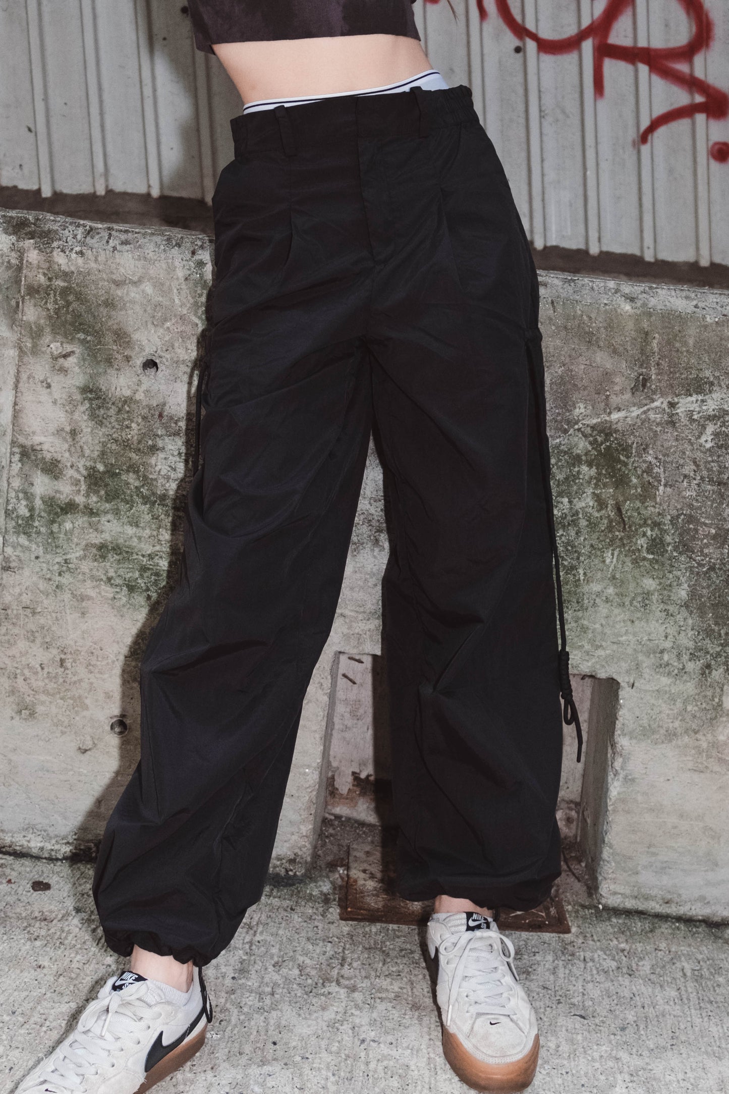 [ 西裝褲頭工裝褲 ] Rope Cable Cargo Pants