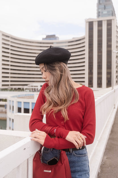 [ 浪漫法式風情~ ] Lyon Red Flag Cardigan