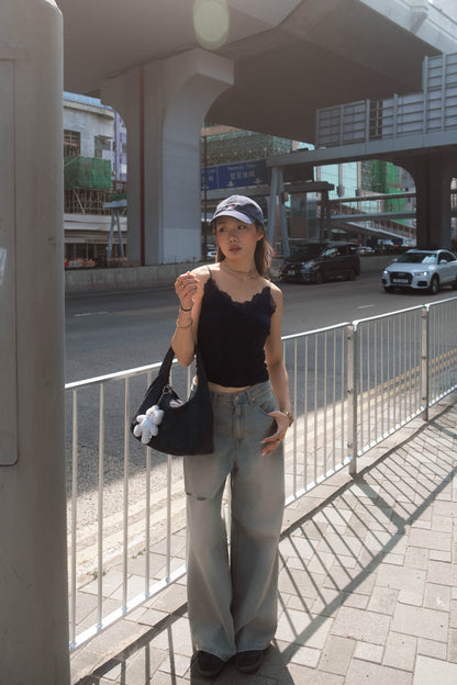 [ 🆕 垂感滿滿⋆˙⟡ 極致慵懶 ] On Me Ripped Baggy Jeans Straight