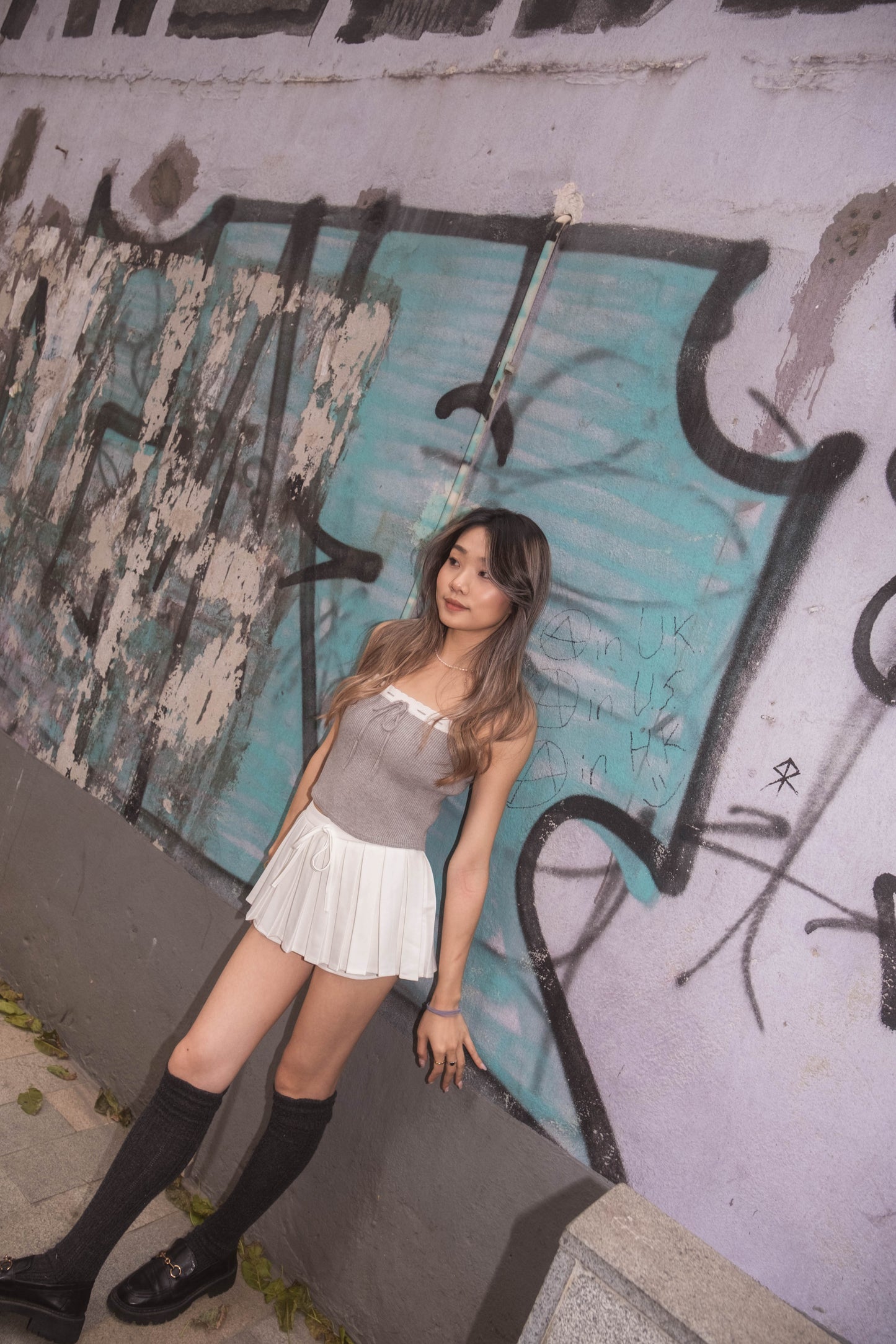 [ 可愛又性感~ 針織小 lace 背心 ] Sugar Babe Soft Knit Little Ribbon Cami - 2 colours